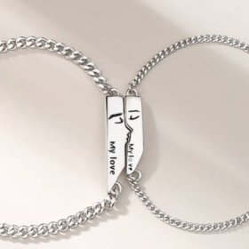 (image for) Matching Kissing Bracelets for Boyfriend and Girlfriend