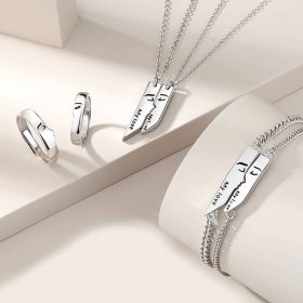 (image for) Matching Kissing Jewelry Set in Sterling Silver