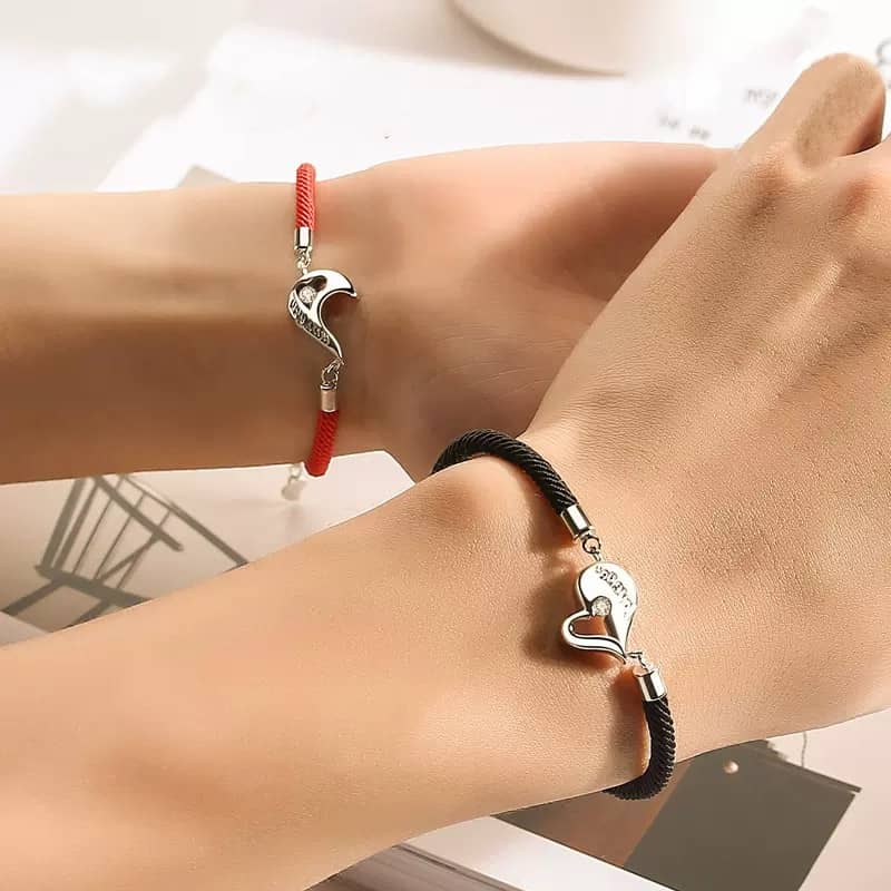 (image for) Matching Heart Bracelets Love Set for Couples